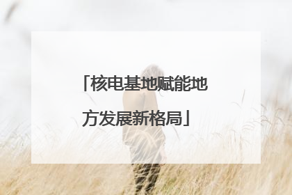 核电基地赋能地方发展新格局